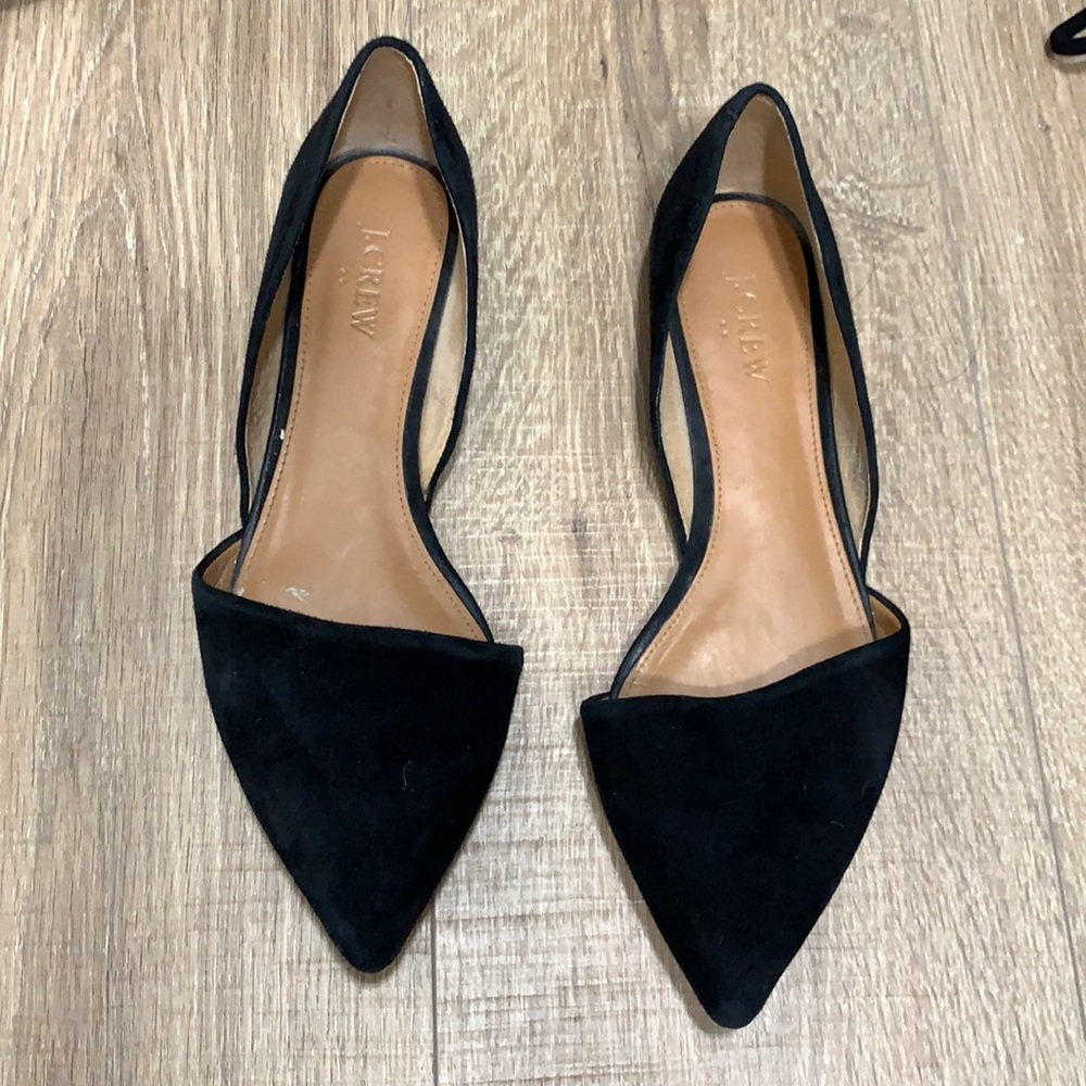 JCrew d’Orsay suede flats